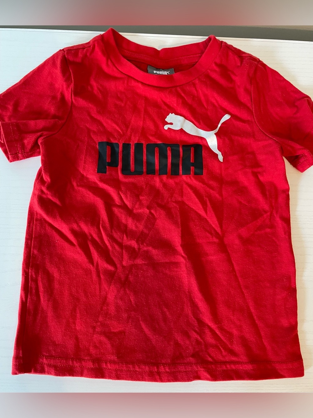 Puma Red Tee with Black and White Logo